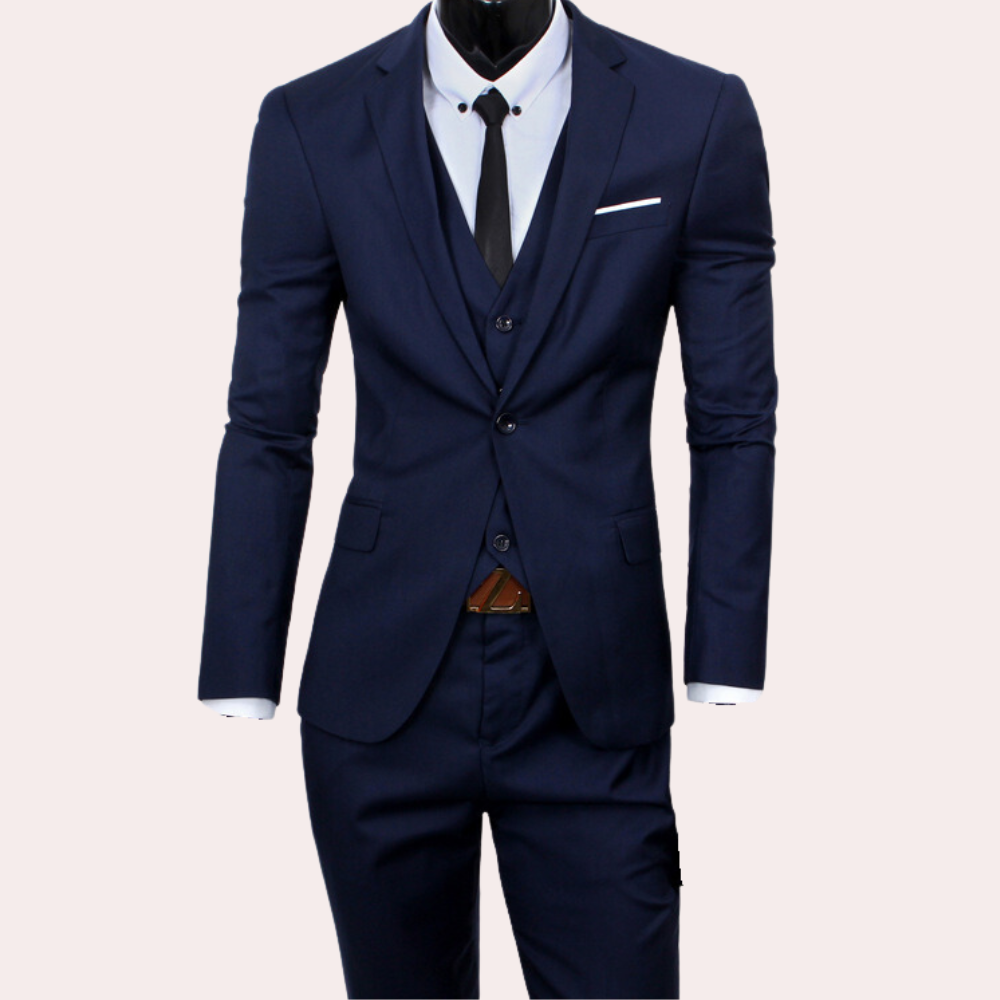 Edwin – Raffinert 3-delt Dress med Langermet Blazer