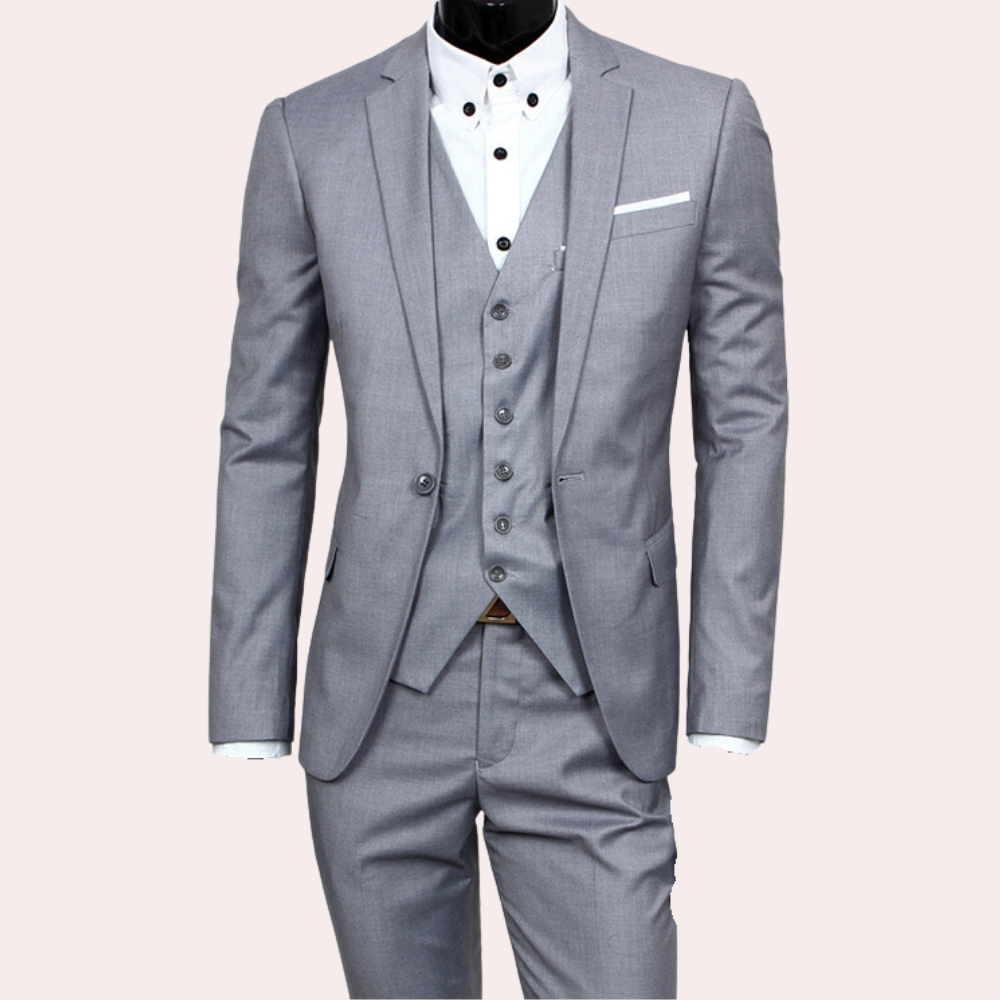 Edwin – Raffinert 3-delt Dress med Langermet Blazer
