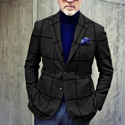 William - Klassisk rutete blazer med skreddersydd passform