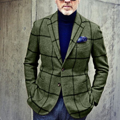 William - Klassisk rutete blazer med skreddersydd passform