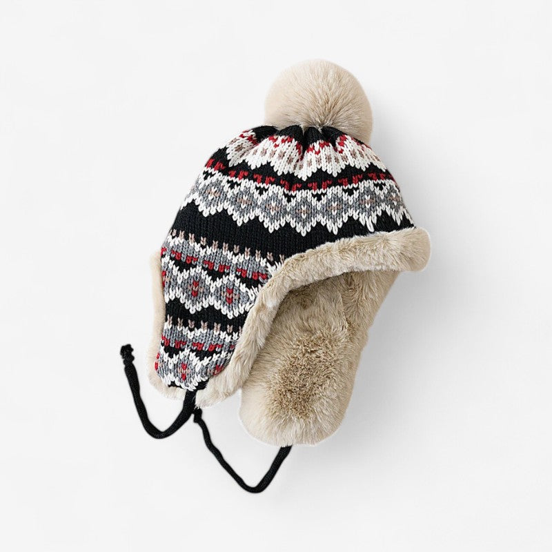 Celeste – Trapperlue med Øreklapper og Snøring