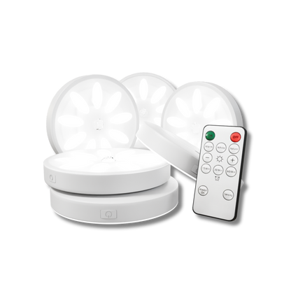 LumaEase – Trådløs LED-spotlight med fjernkontroll for enkel betjening