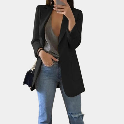 Emilie - Casual lang blazer for kvinner Stilig og komfortabel