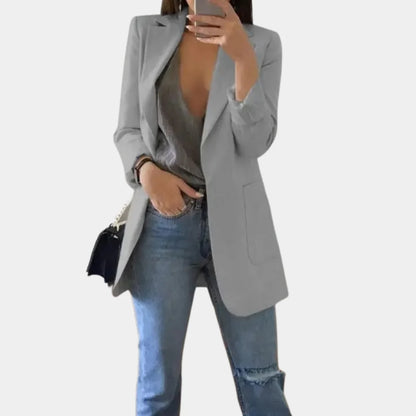 Emilie - Casual lang blazer for kvinner Stilig og komfortabel