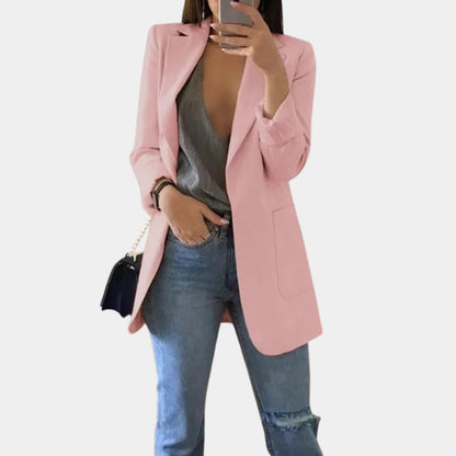 Emilie - Casual lang blazer for kvinner Stilig og komfortabel