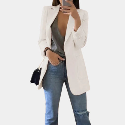 Emilie - Casual lang blazer for kvinner Stilig og komfortabel
