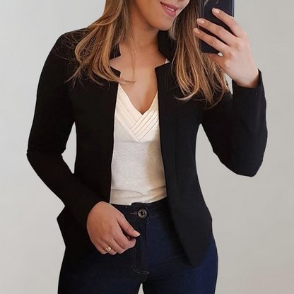 Selora – Moderne Blazer med åpen Front med Lange Ermer