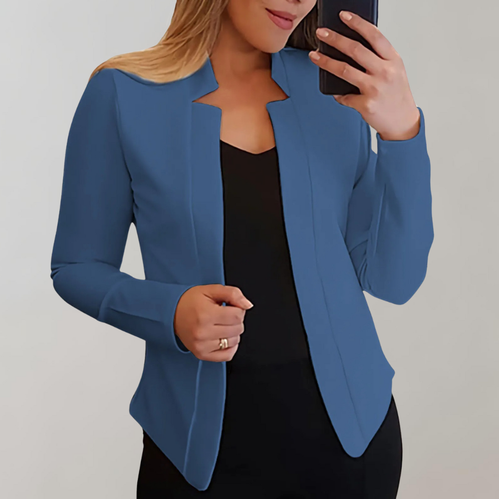 Selora – Moderne Blazer med åpen Front med Lange Ermer