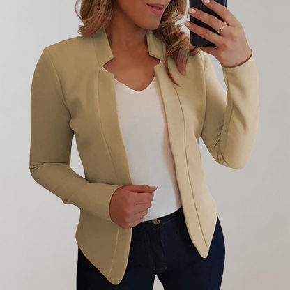 Selora – Moderne Blazer med åpen Front med Lange Ermer