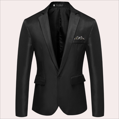 Dominic – Blazer med Enkeltknapplukking med Klafflommer