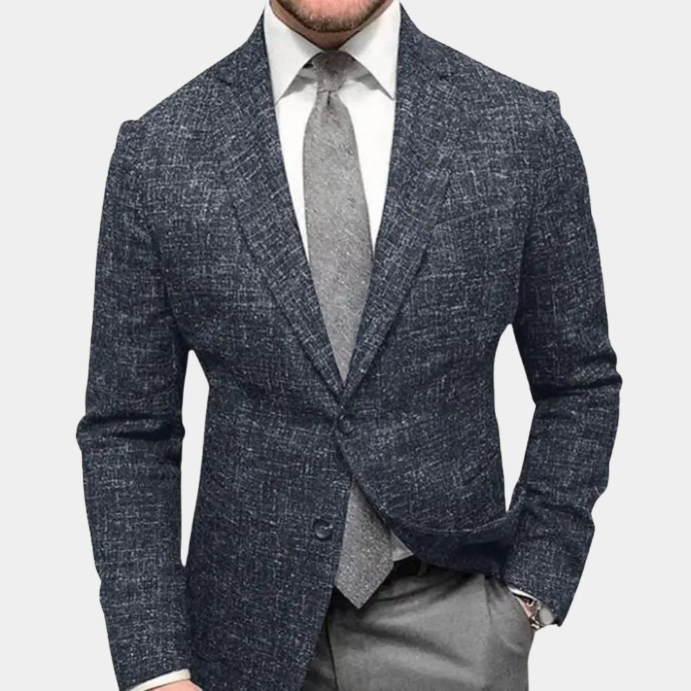 Everett – Klassisk Hakk Revers Blazer med Lange Ermer