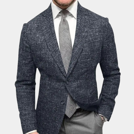 Everett – Klassisk Hakk Revers Blazer med Lange Ermer
