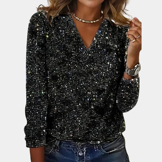 Linnea - Sparkling Glittertopp For Kvinner