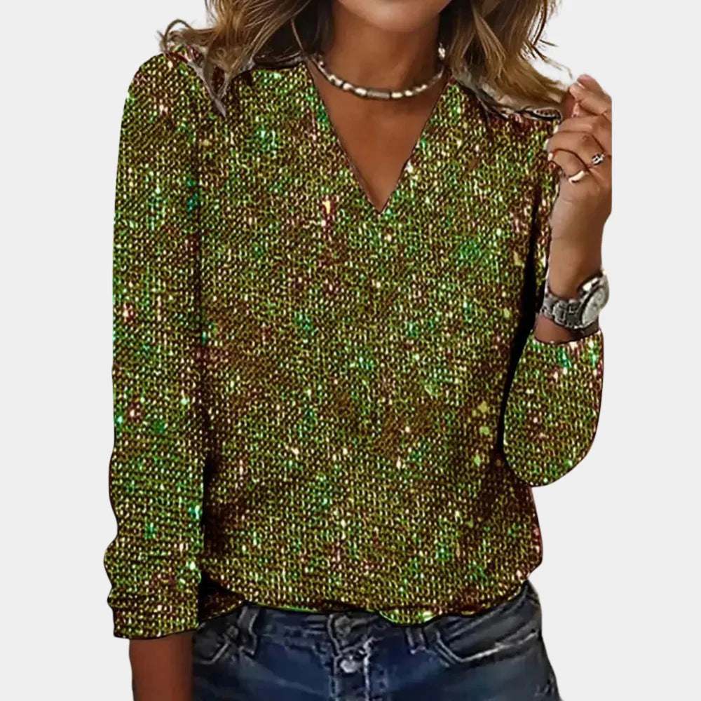 Linnea - Sparkling Glittertopp For Kvinner