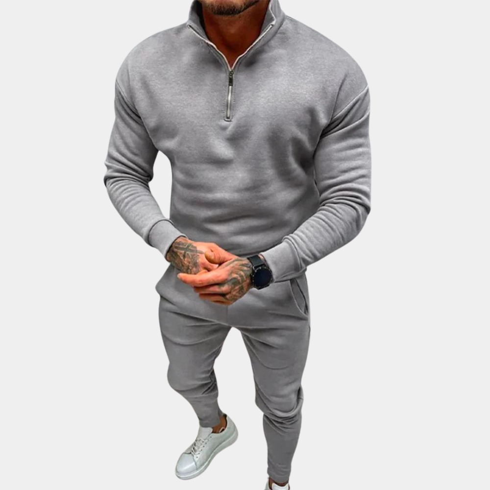 Archer - Stilig todelt joggedress med overdel med kvart glidelås og avsmalnende bukser
