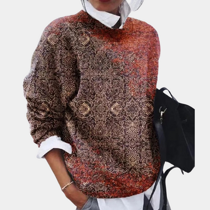 Sophia - Trendy genser med fargerik tekstur