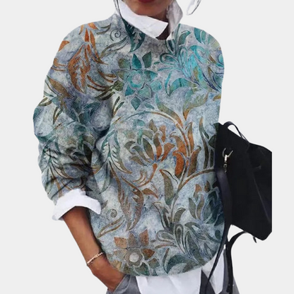 Sophia - Trendy genser med fargerik tekstur