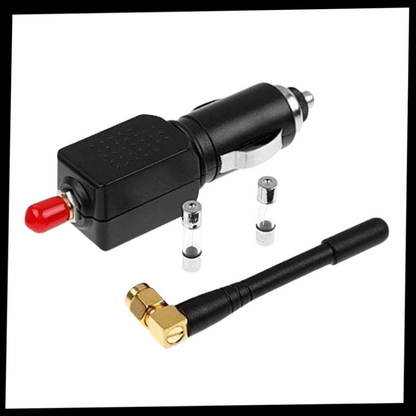 StealthPlug – Kompakt sylindrisk plug-in-enhet med LED-ring for biluttak