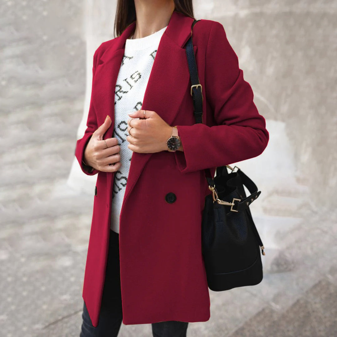 Solene - Chic kåpe med dobbeltspent design