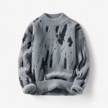 William – Langermet Genser med Rund Hals og Ribbestrikkede Ermer