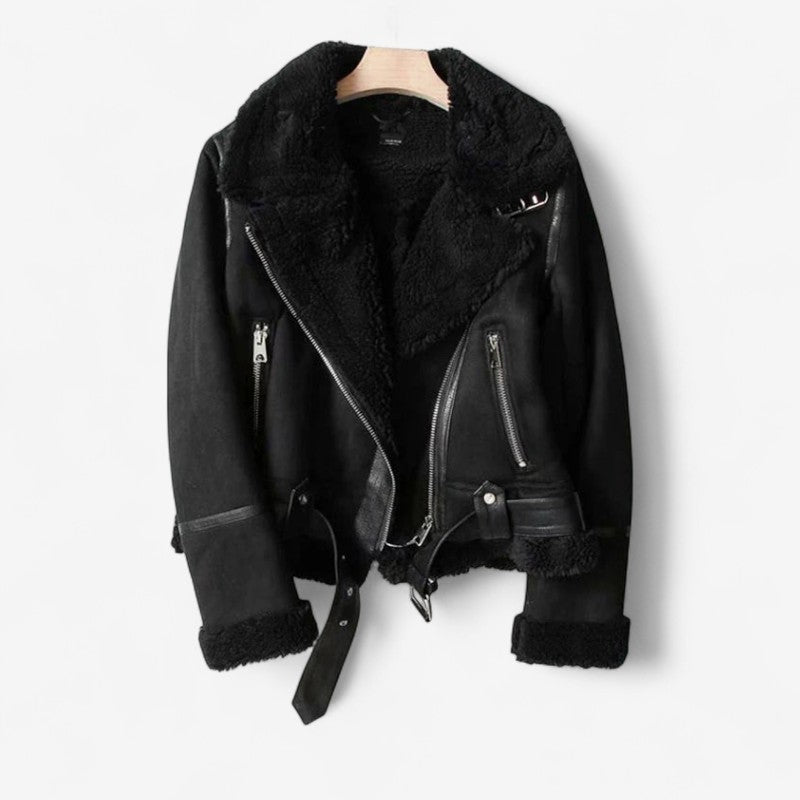 Julie – Jakke med lange ermer glidelåsbelte og jakkeslag