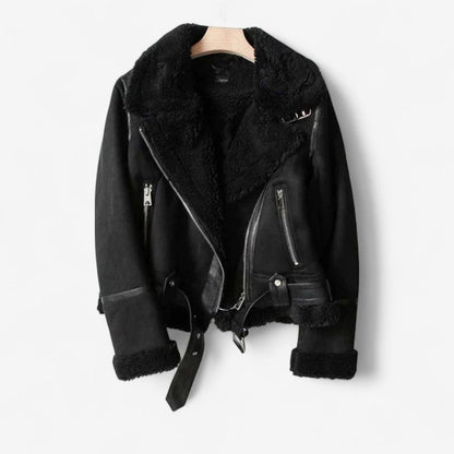 Julie – Jakke med lange ermer glidelåsbelte og jakkeslag