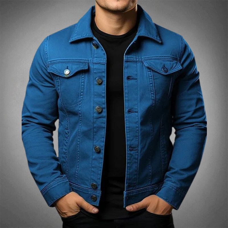 Jaxon - Denimjakke med moderne passform