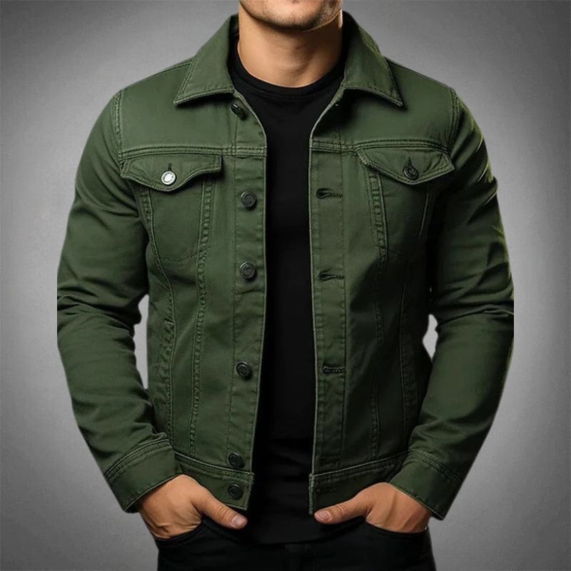 Jaxon - Denimjakke med moderne passform