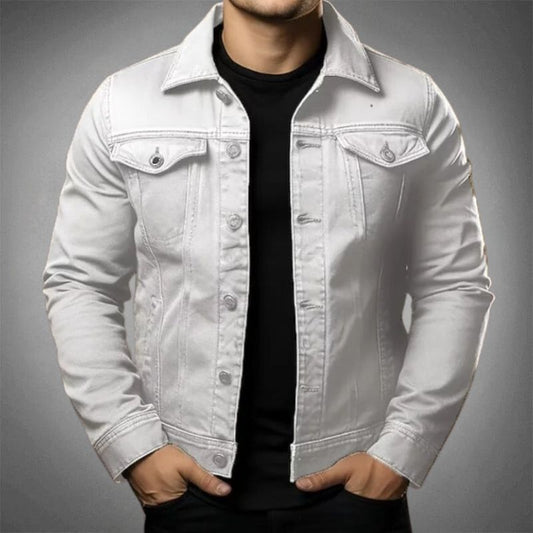 Jaxon - Denimjakke med moderne passform