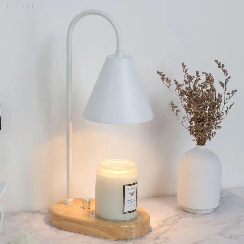 AromaGlow - Elektrisk stearinlyslampe med justerbar rotasjonsdimmer