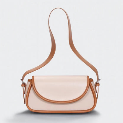 Nora – Skulderveske med Bred Stropp og Klaff