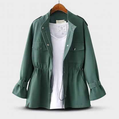 Nynke – Langermet trenchcoat med lommer