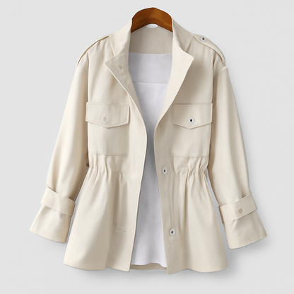 Nynke – Langermet trenchcoat med lommer