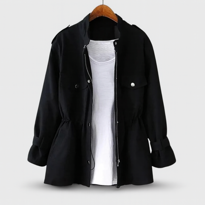 Nynke – Langermet trenchcoat med lommer