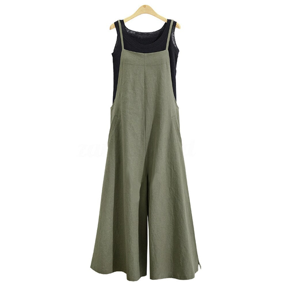 Fiona - Uformell jumpsuit med brede ben og elegant garndesign for en elegant bylook