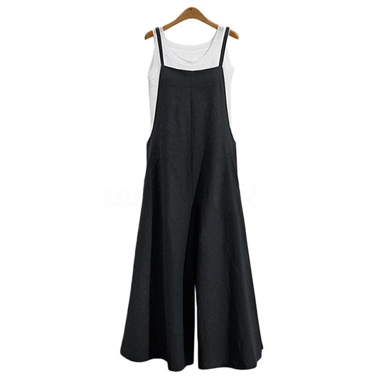 Fiona - Uformell jumpsuit med brede ben og elegant garndesign for en elegant bylook