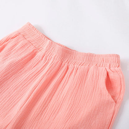 Vespera - Todelt Sett Med Lapelskjorte Og Bukser Med Rett Ben