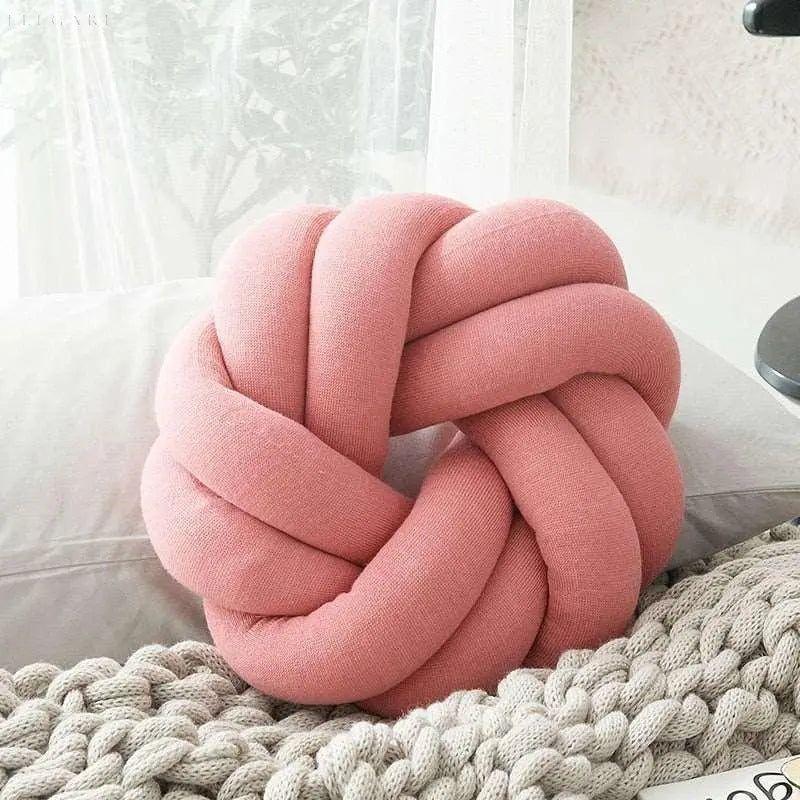 CozyCush - Håndknyttet rund pute