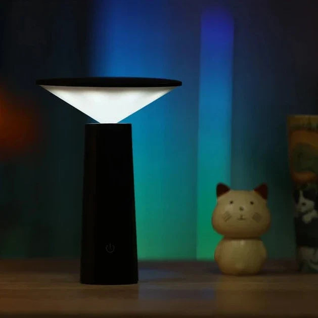 NovaLume - Moderne LED-bordslampe med 360° roterende skjerm og dimbart lys