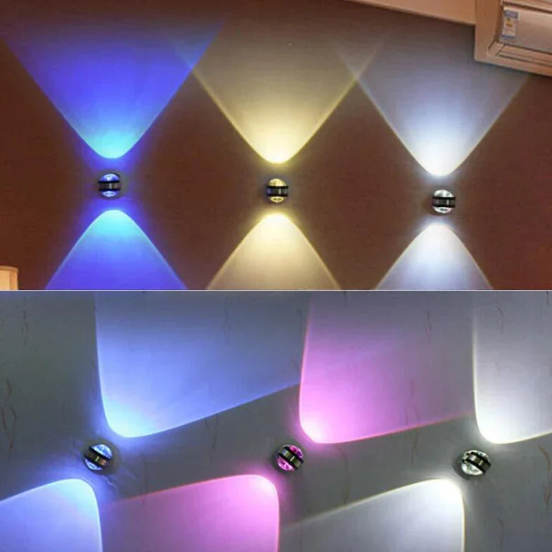 CrystalGlow - Luksuriøs LED-vegglampe i krystall for elegant interiør