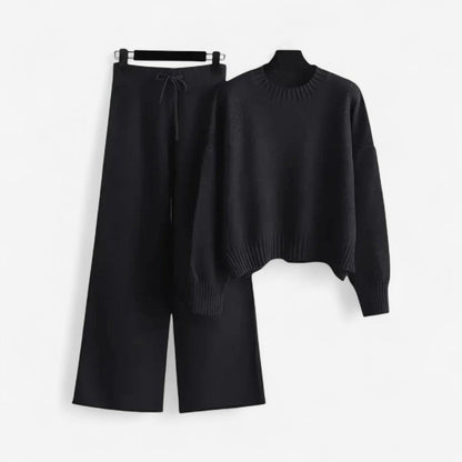 Caroline – Todelt Sett med Langermet Genser og Vide Bukser