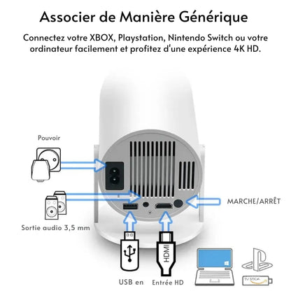 UltraScreen - intelligent 4K-projektor med sømløse tilkoblingsmuligheter for film og spill