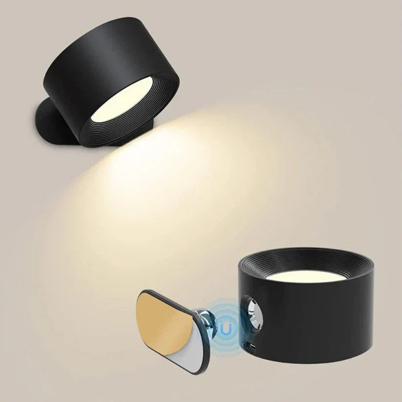 LumaFlex - Trådløs vegglampe med 360° rotasjon
