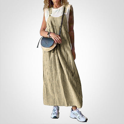 Elena - Uformell Og Stilig Stripete Kjole