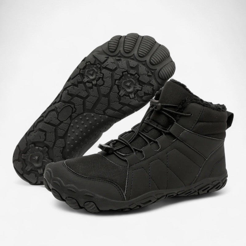 StepEase – Barfotstøvler med flat såle og rund tå