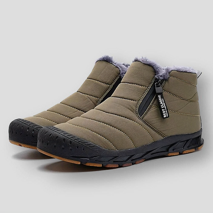 Conrad - Varm, sklisikker ankelstøvel med glidelås og pels