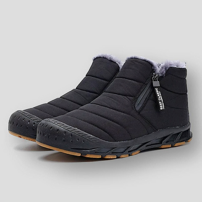 Conrad - Varm, sklisikker ankelstøvel med glidelås og pels