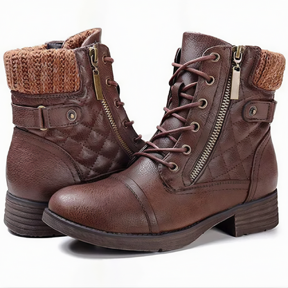 Aurora - Varm, sklisikker støvel med glidelås og spenne