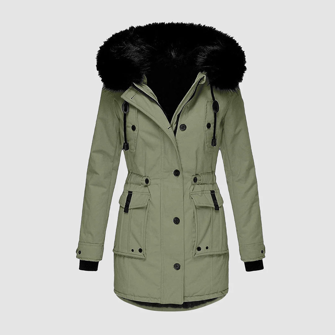 Elena - Moderne parka med hette og flere lommer