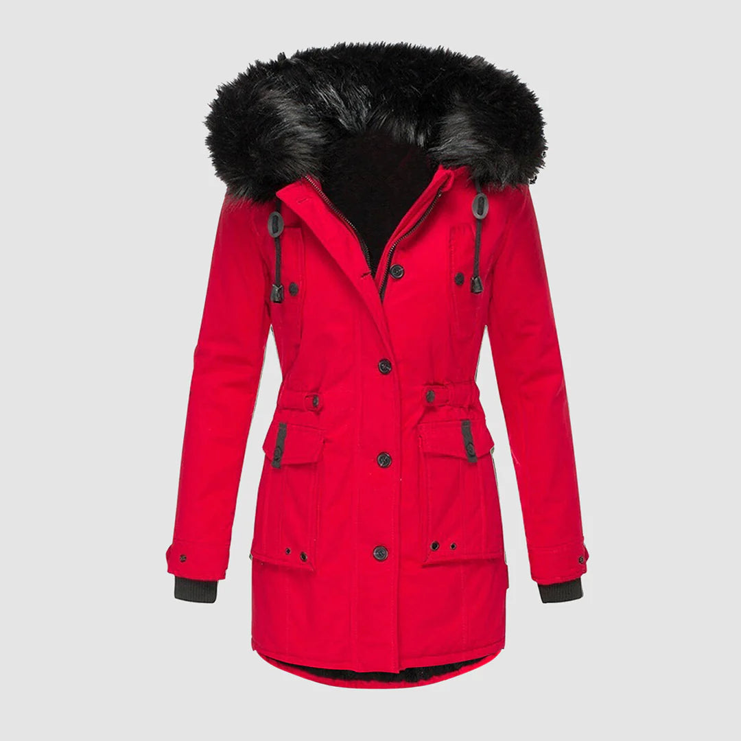 Elena - Moderne parka med hette og flere lommer
